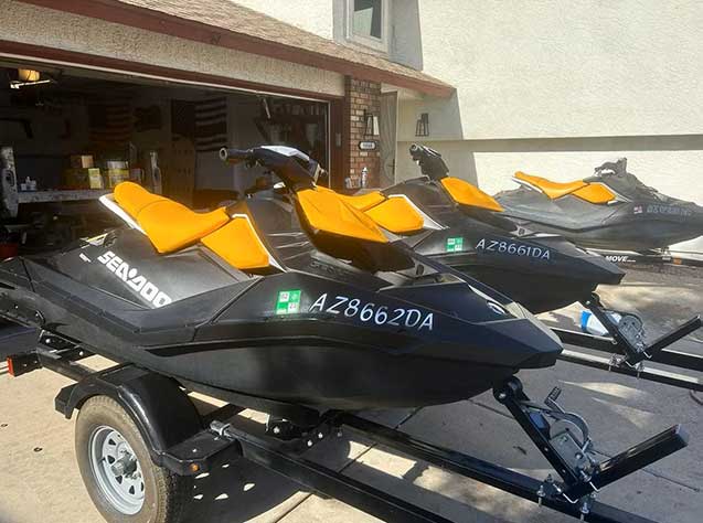 Pair #2 2019 Sea-Doo Spark 2up