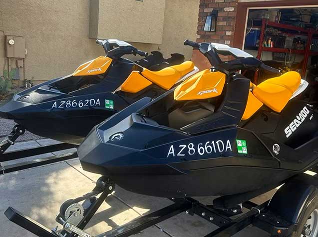 Pair #2 2019 Sea-Doo Spark 2up