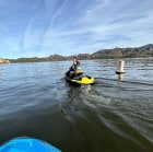 Jet skiing on Lake Powell's crystal-clear waters